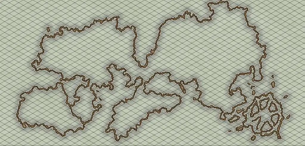 Terrarium map rendered in Inkarnate